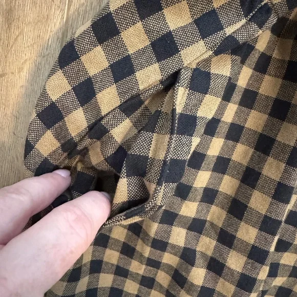 Little Cottonwood Checkered Linen Dress Women’s Medium - Picture 5 of 8